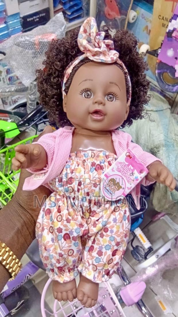 Jumpsuit Dressed Silicone African Doll - main view