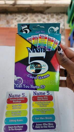 Name 5 Card Game - main view