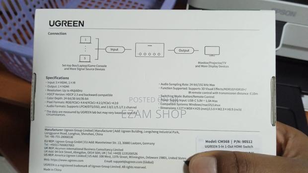 Ugreen Hdmi Switch 5 in 1 Out - thumbnail 5