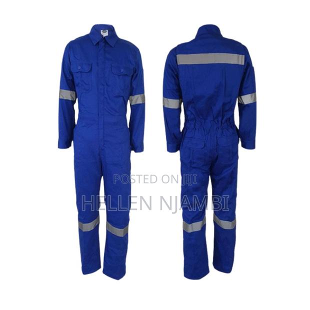 Safety Reflective Cotton Overall - main view