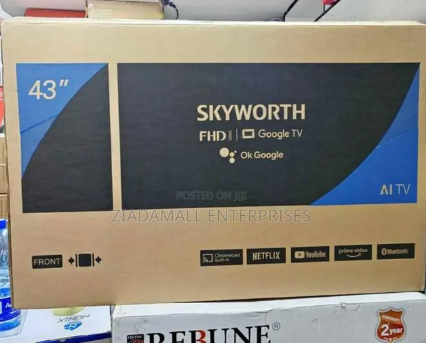 Immersive Entertainment With Skyworth 43" Smart Google Tv