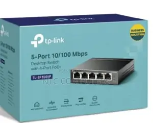 Tp-Link Tl-Sf1005p 5-Port 10/100mbps Desktop Switch