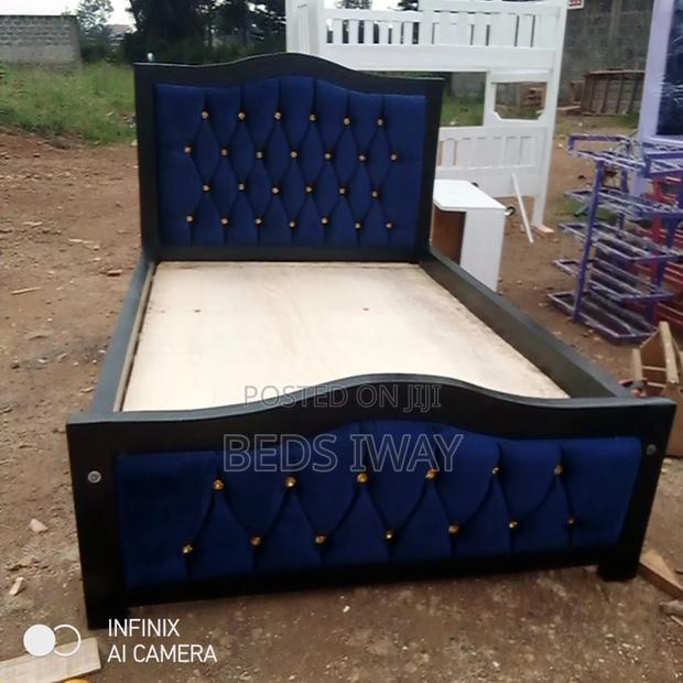 4x6 Dark Blue Bed - main view