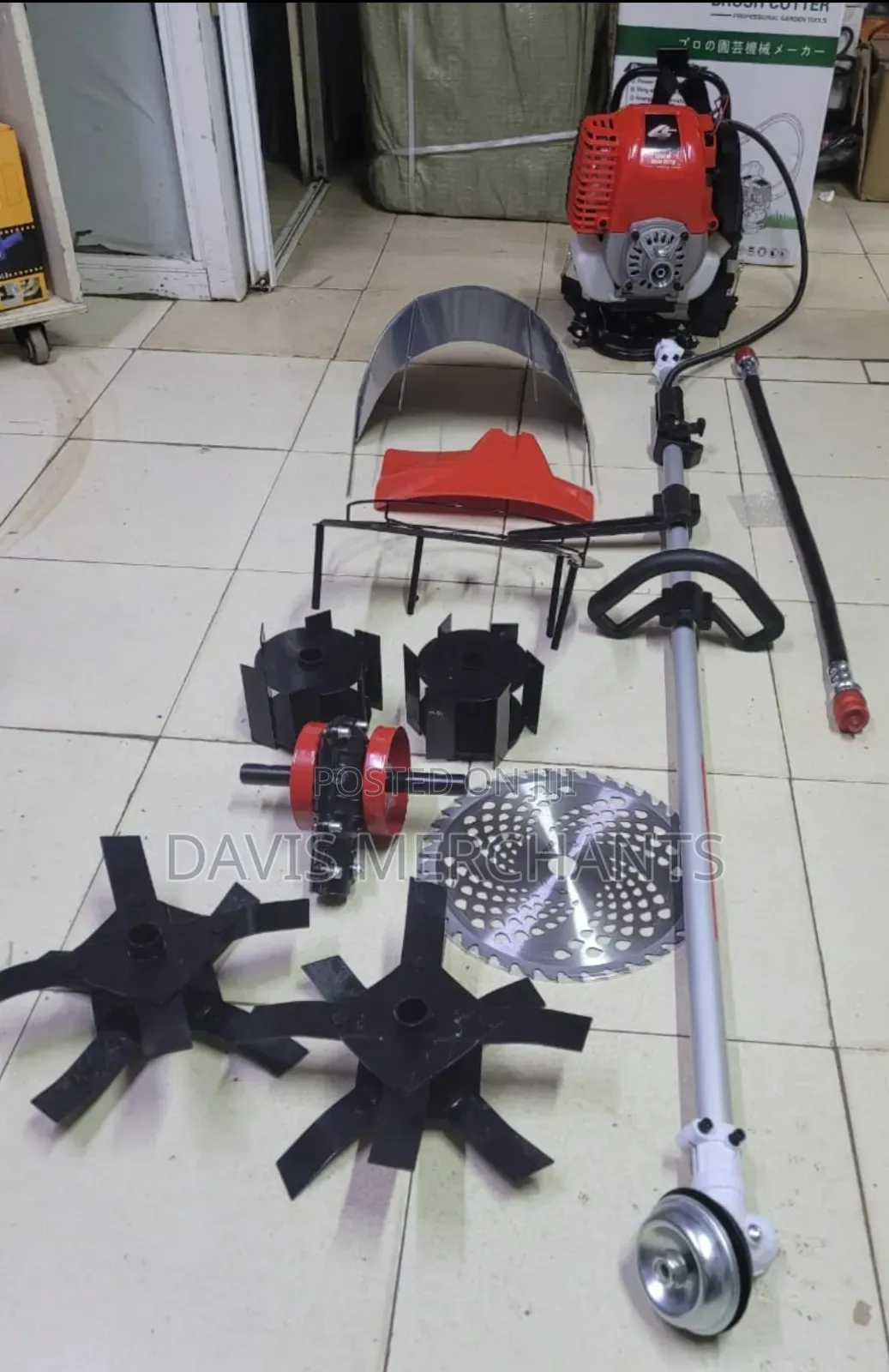 Brush Cutter Tiller and Weeder Combined