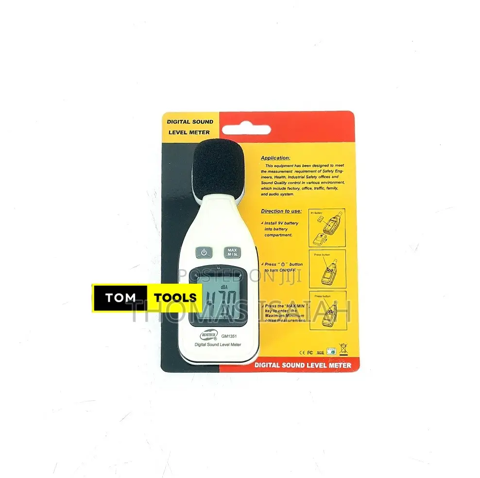 Gm1351 Digital Sound Level Meter With Backlit Screen