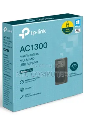 Tp-Link Ac1300 Mini Dual Band Wi-Fi Usb Adapter (Archer T3u)
