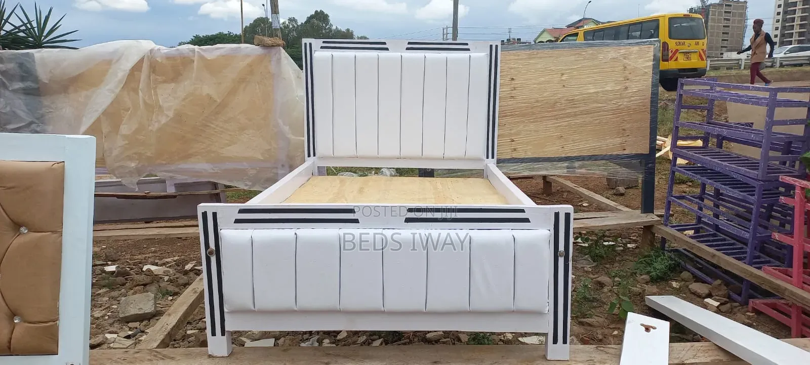 White Bed 5x6 Ready
