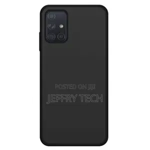 Samsung A71 Case Silicone Soft Gel Rubber Black