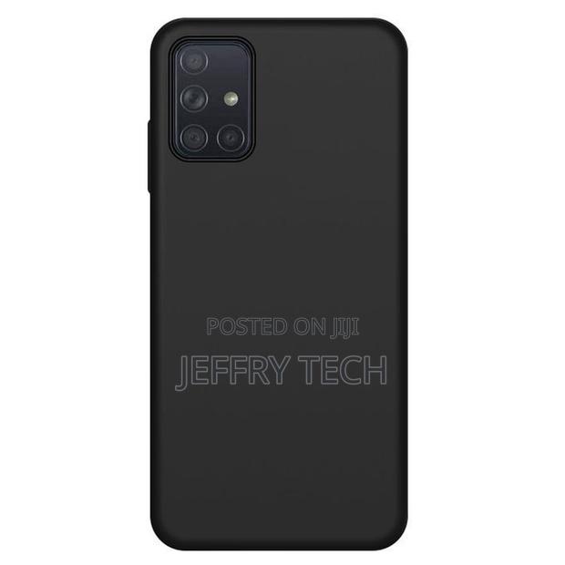 Samsung A71 Case Silicone Soft Gel Rubber Black - thumbnail 2