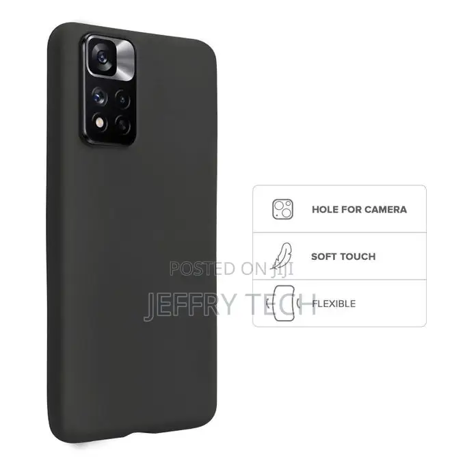 Case Xiaomi Redmi Note 11 Pro 4g Silicone Pouch Black