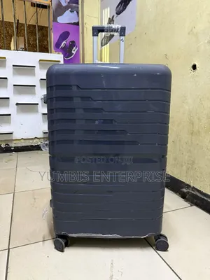 Grey Extra Large Rubber Suitcase Xl Size 30kgs Capacity