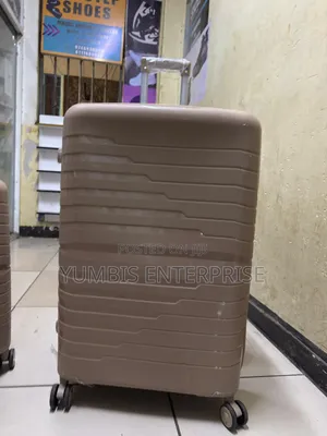 Beige Rubber Suitcase Xl Biggest Size in 75kg(Upto 30kgs)