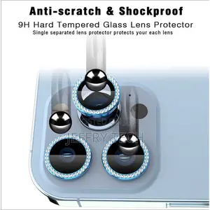 Camera Tempered Glass With iPhone 12 Pro Diamond Blue