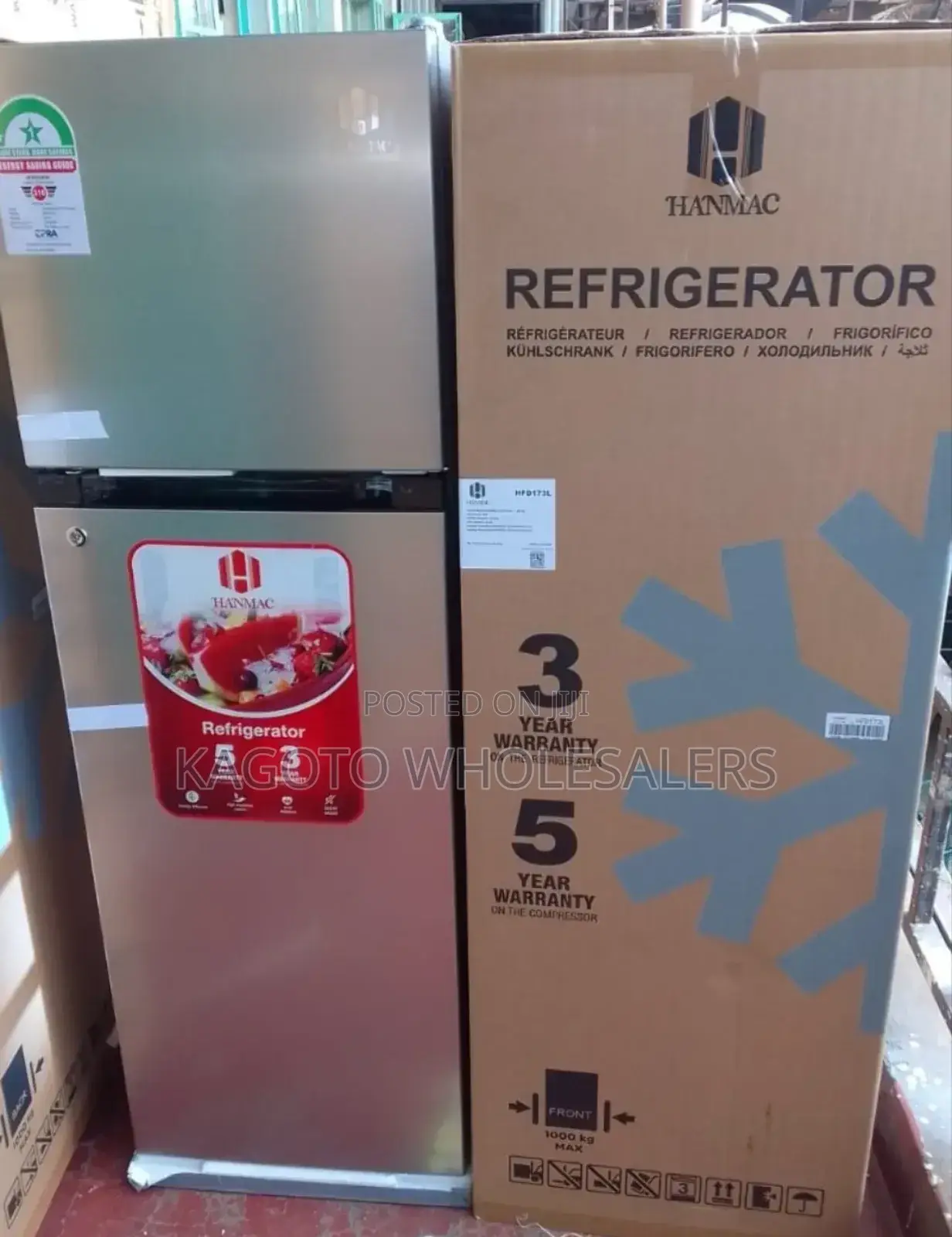 255litres Fridge Double Door