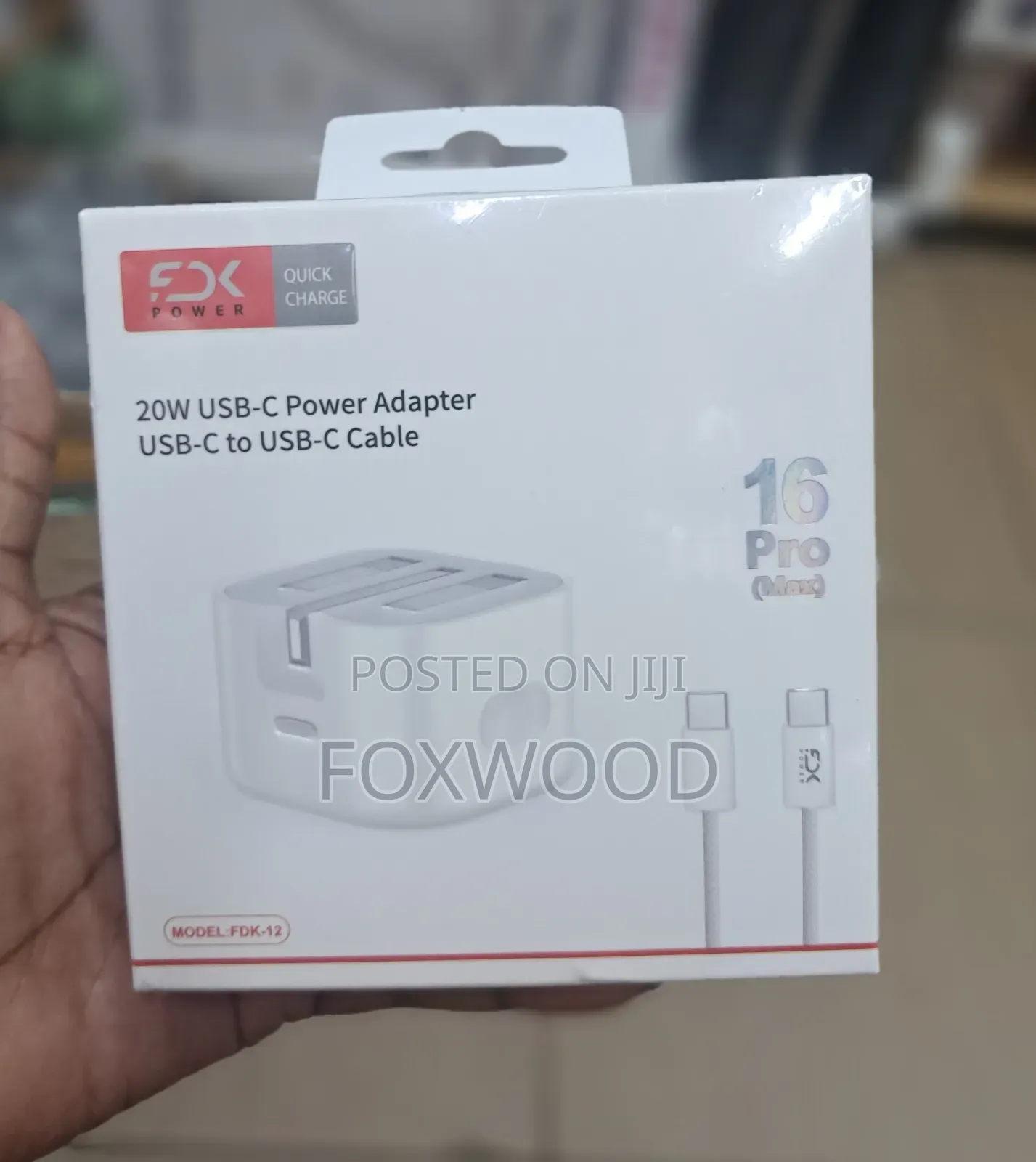 Adapter With Usb-C to Usb-C Cable.