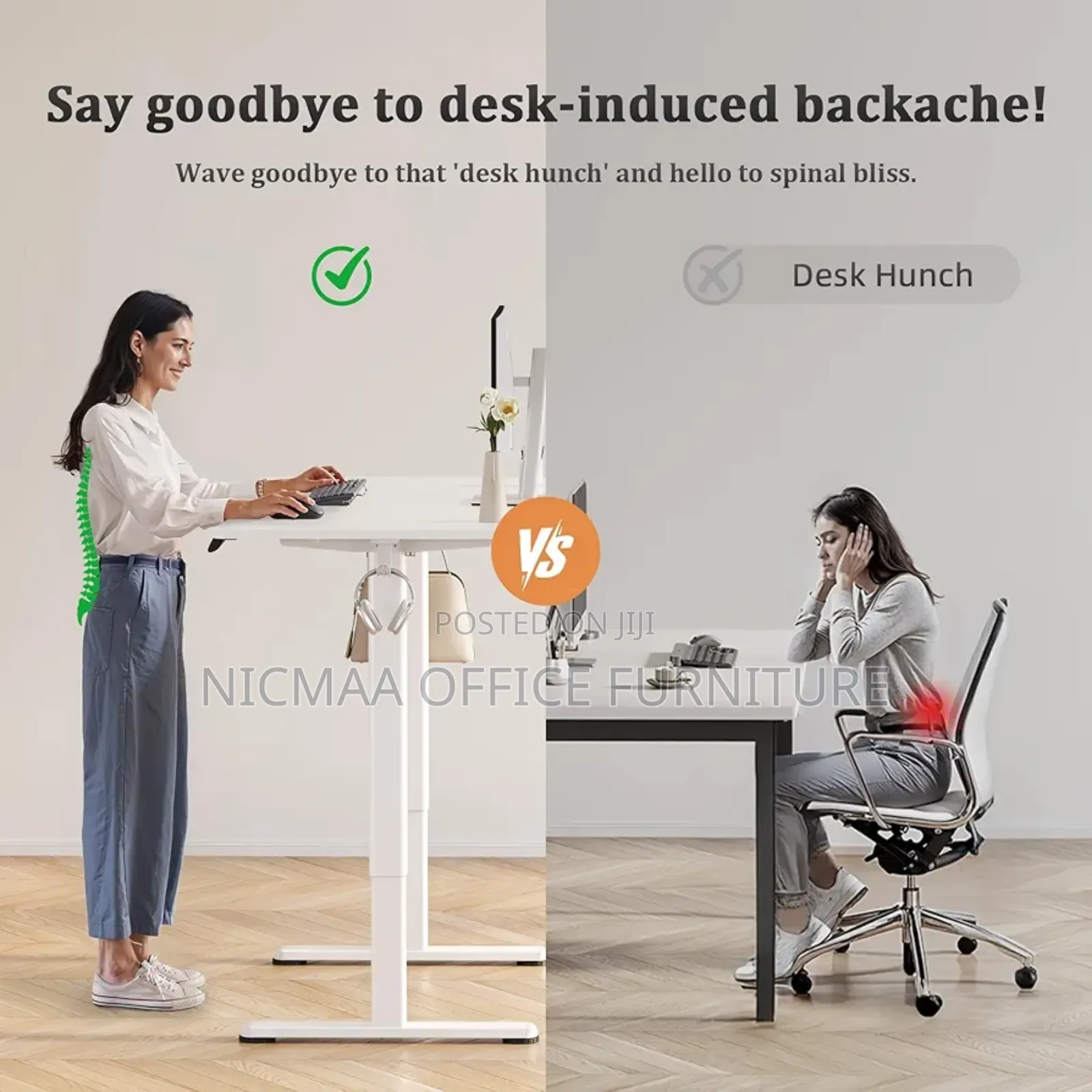 Claiks Ergorise Adjustable Electric Standing Desk