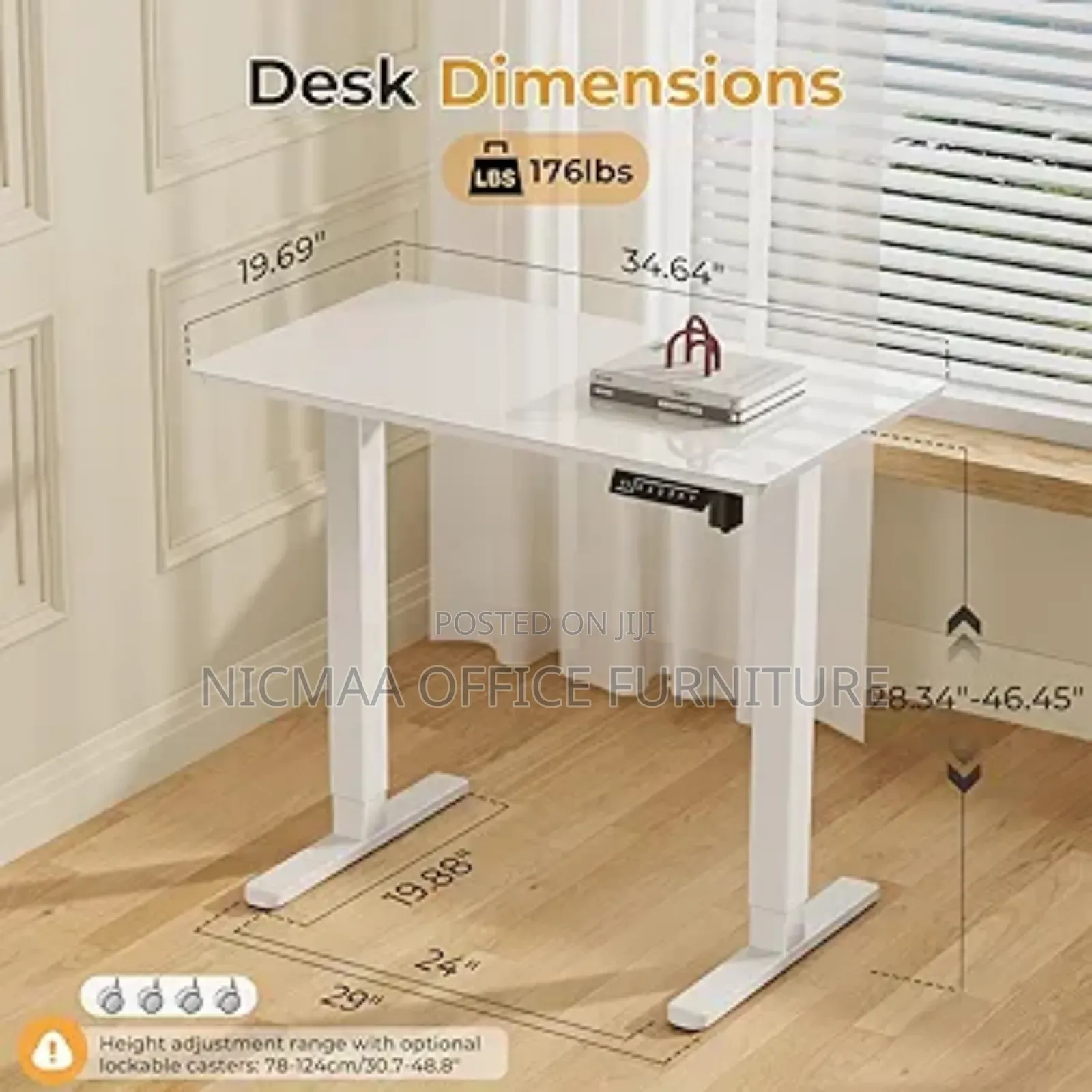 Claiks Ergorise Adjustable Electric Standing Desk