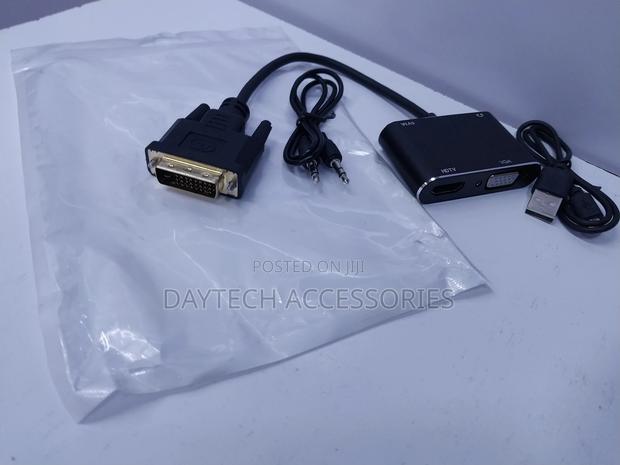 2 In1 Dvi to Hdmi Vga Splitter Converter Cable - main view