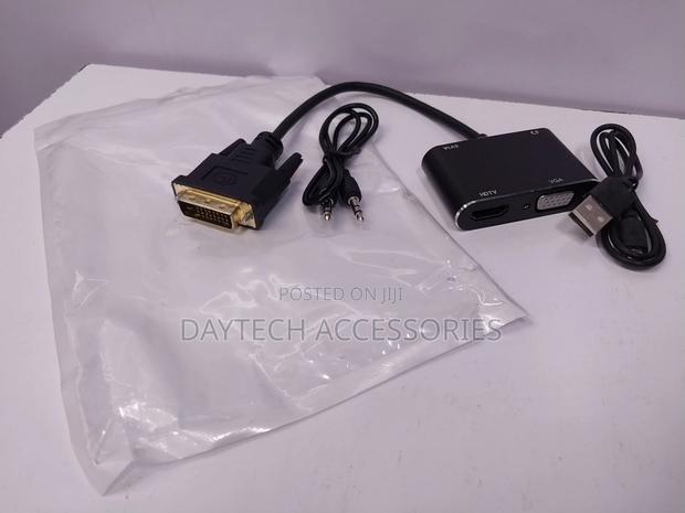 2 In1 Dvi to Hdmi Vga Splitter Converter Cable - thumbnail 2
