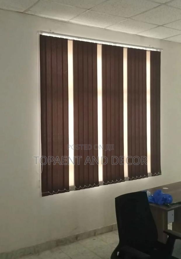 Beautiful Brown Colour Vertical Office Window Blinds - main view