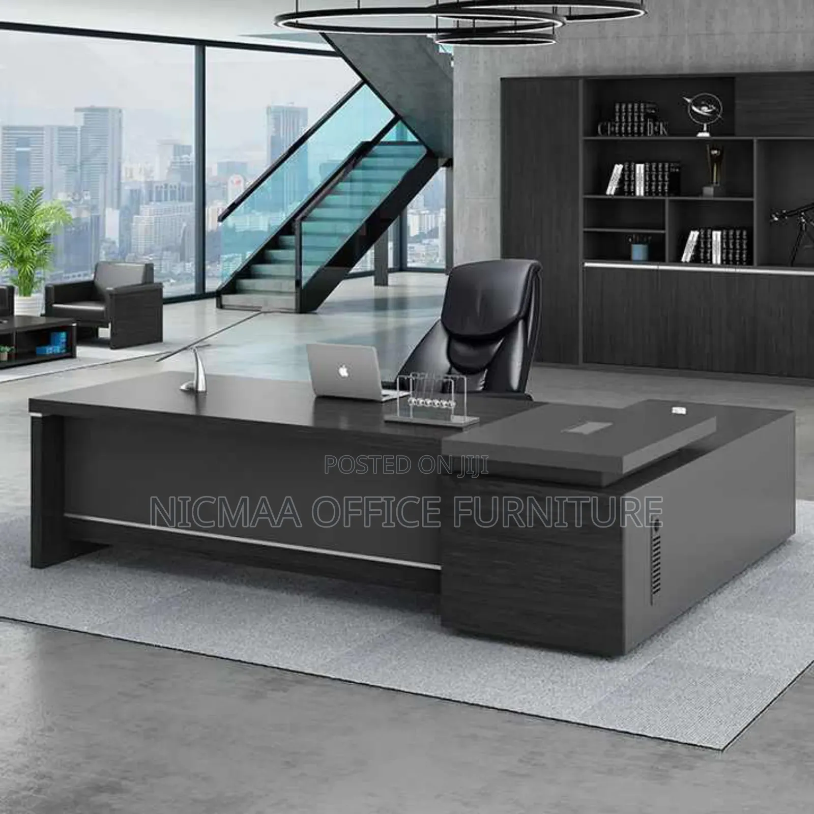 1.8m Poweredge L-Shape Executive Desk