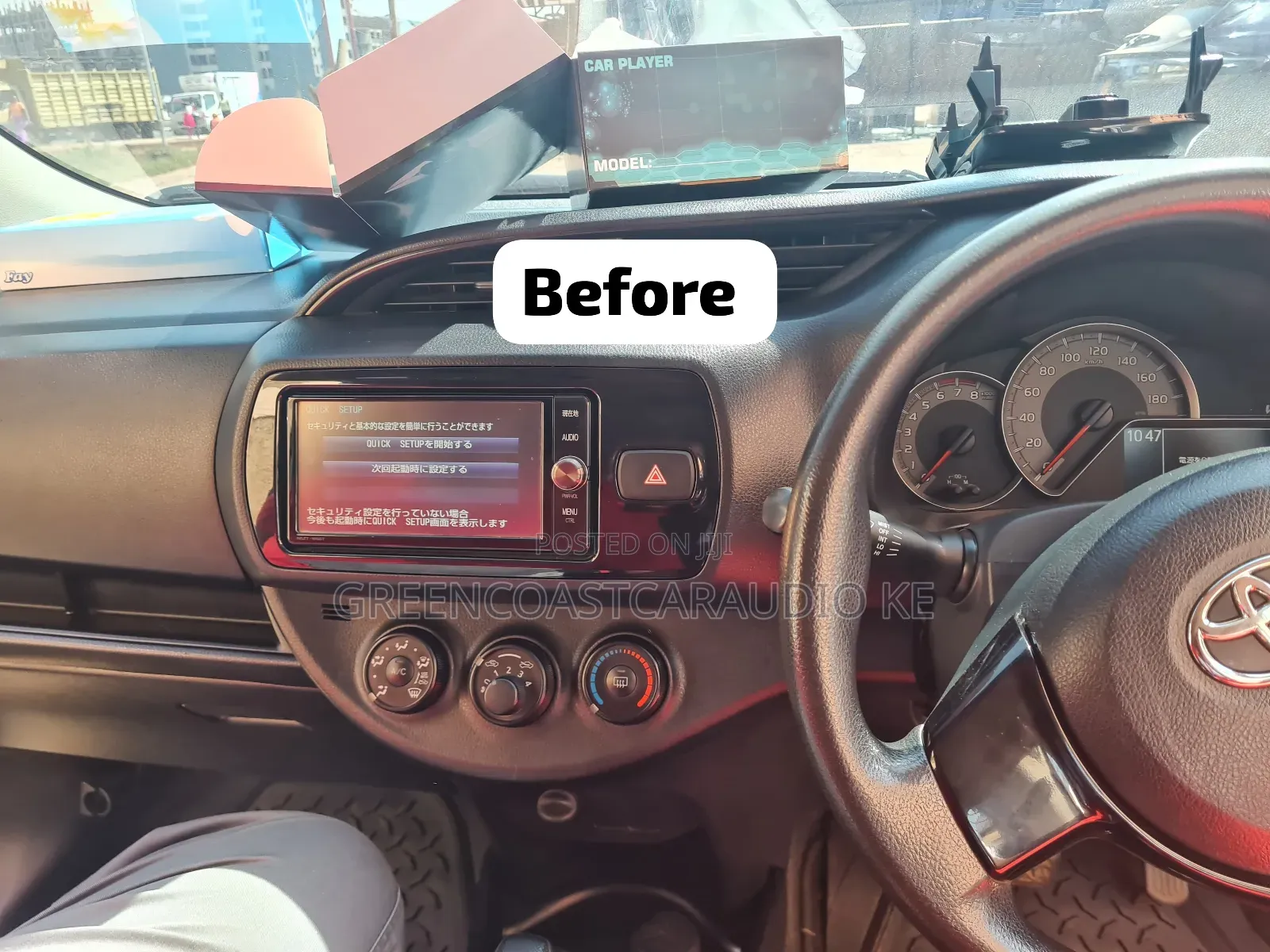 Toyota Vitz 2015android Radio Plus Console