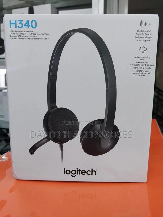 Logitech Wired Headset H340 Usb Headphones With Microphone