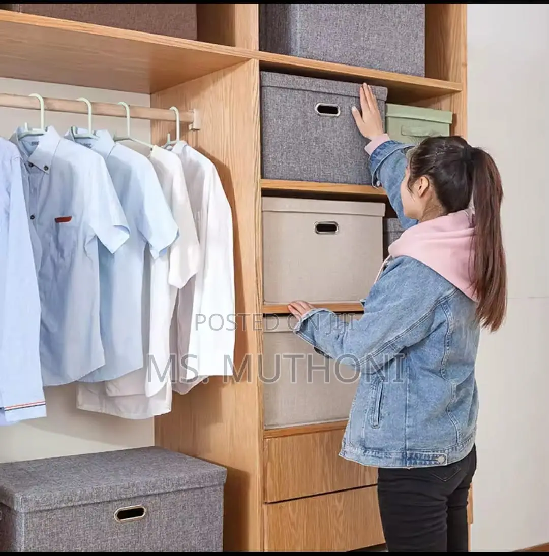 Collapsible/ Stackable Storage Box With Lid*
