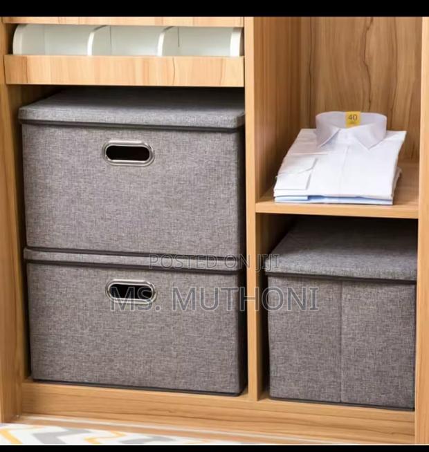 Collapsible/ Stackable Storage Box With Lid* - main view