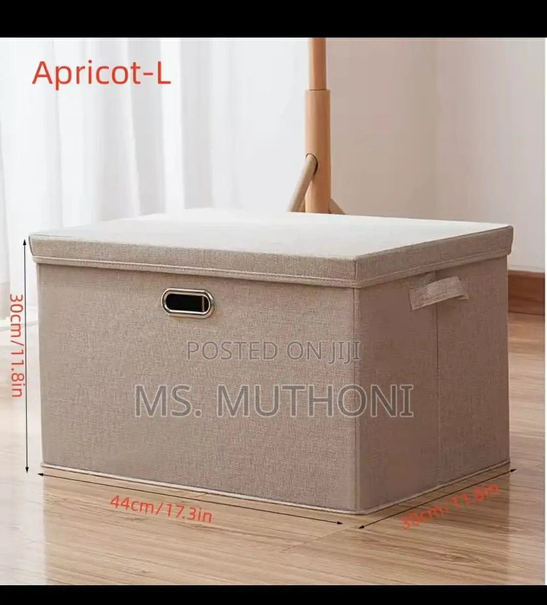 Collapsible/ Stackable Storage Box With Lid*