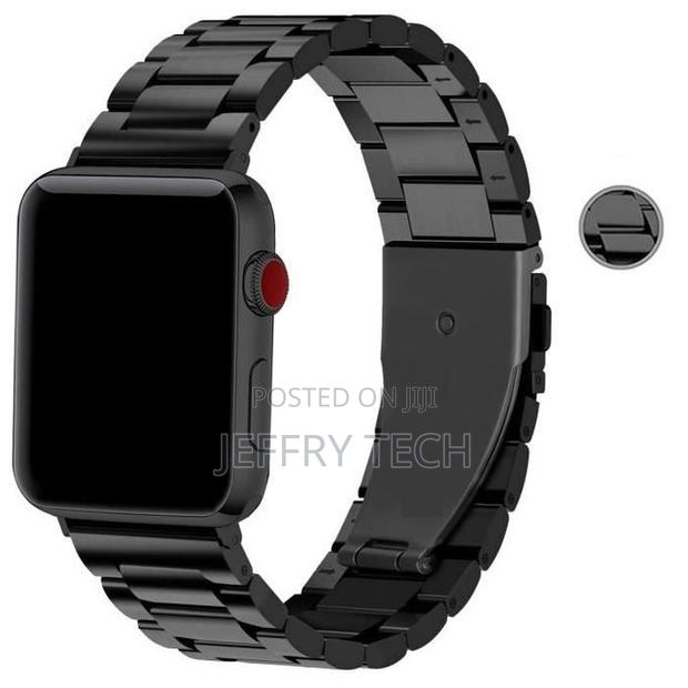 Bracelet, 42mm-44mm, Black, With Apple Watch Stainless Steel