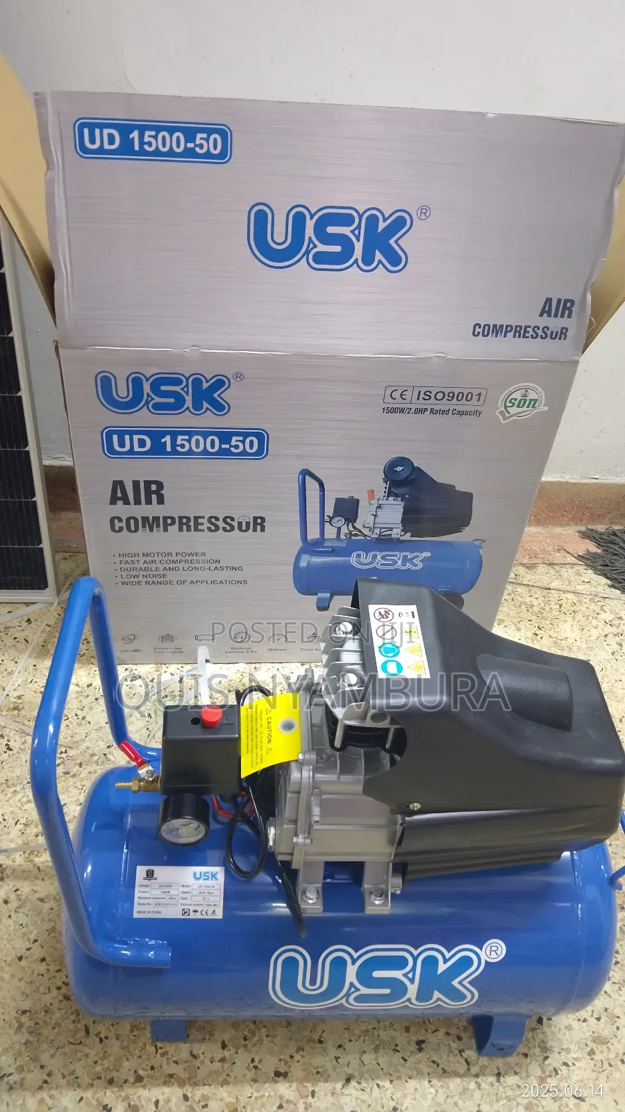 Electric Air Compressor Usk/ 50l Usk Machine Air Compressor