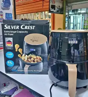 6l Black Silvercrest Air Fryer 2400watts