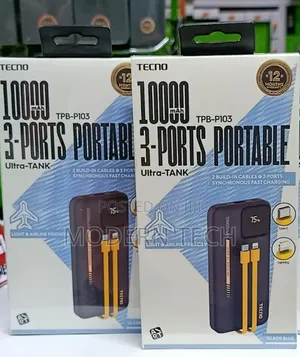 Tecno TPB-103 Power Bank 10000mah