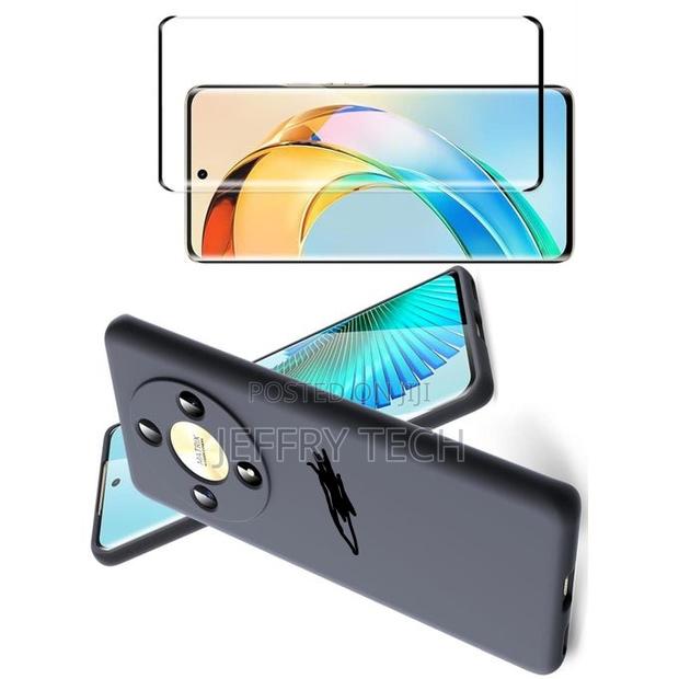 Case for Honor X9b With Tempered Glass Screen Protector Blac - thumbnail 2