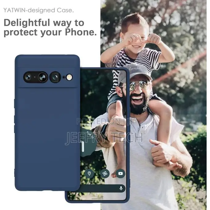 Liquid Silicone Case for Google Pixel 7 Pro: Blue