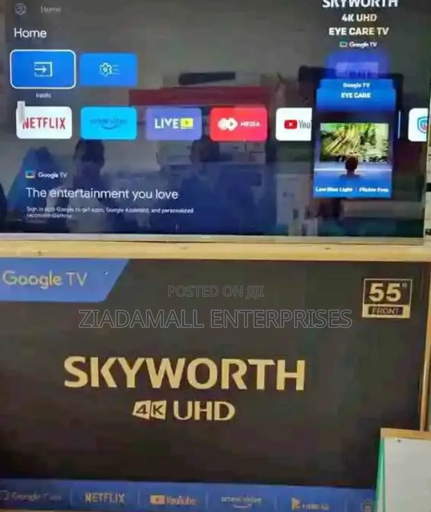 Smart, Stunning, Seamless: Skyworth 55" Google Tv - main view