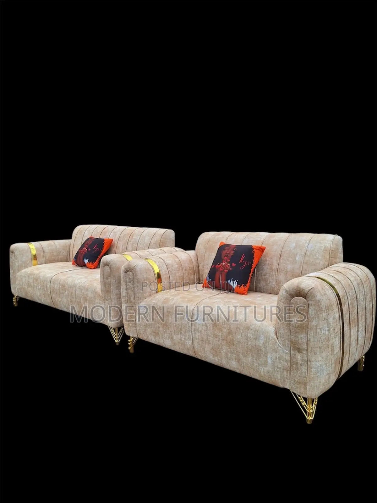 Beige 5 Seater Sofa
