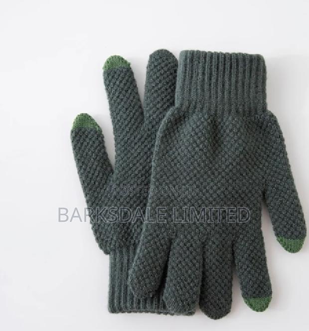 Touchscreen Mittens Gloves Winter Unisex Hand Cold Green - thumbnail 3