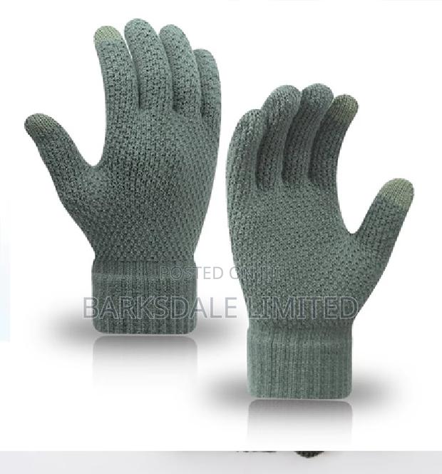 Touchscreen Mittens Gloves Winter Unisex Hand Cold Green - thumbnail 4