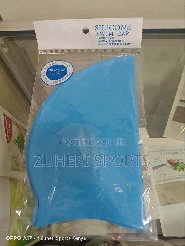Swimming Cap Airtight Hair Protective Headwear for Swimmers - thumbnail 2