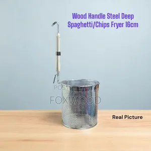Stainless Steel Deep-Frying Basket With Handle