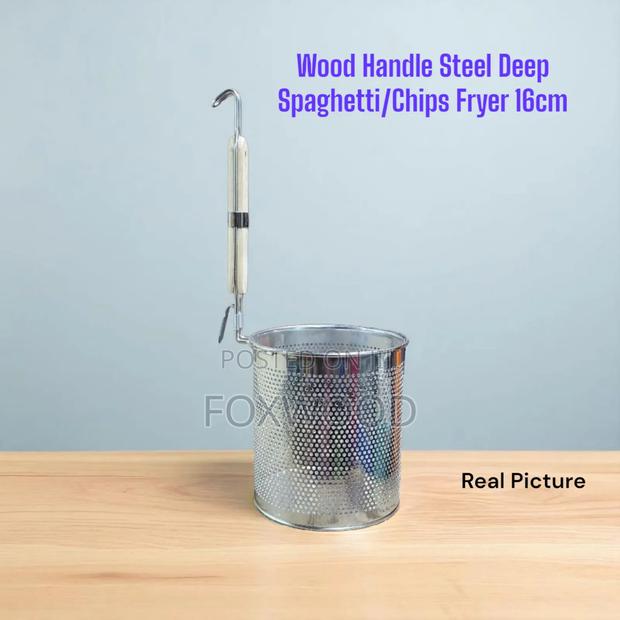 Stainless Steel Deep-Frying Basket With Handle