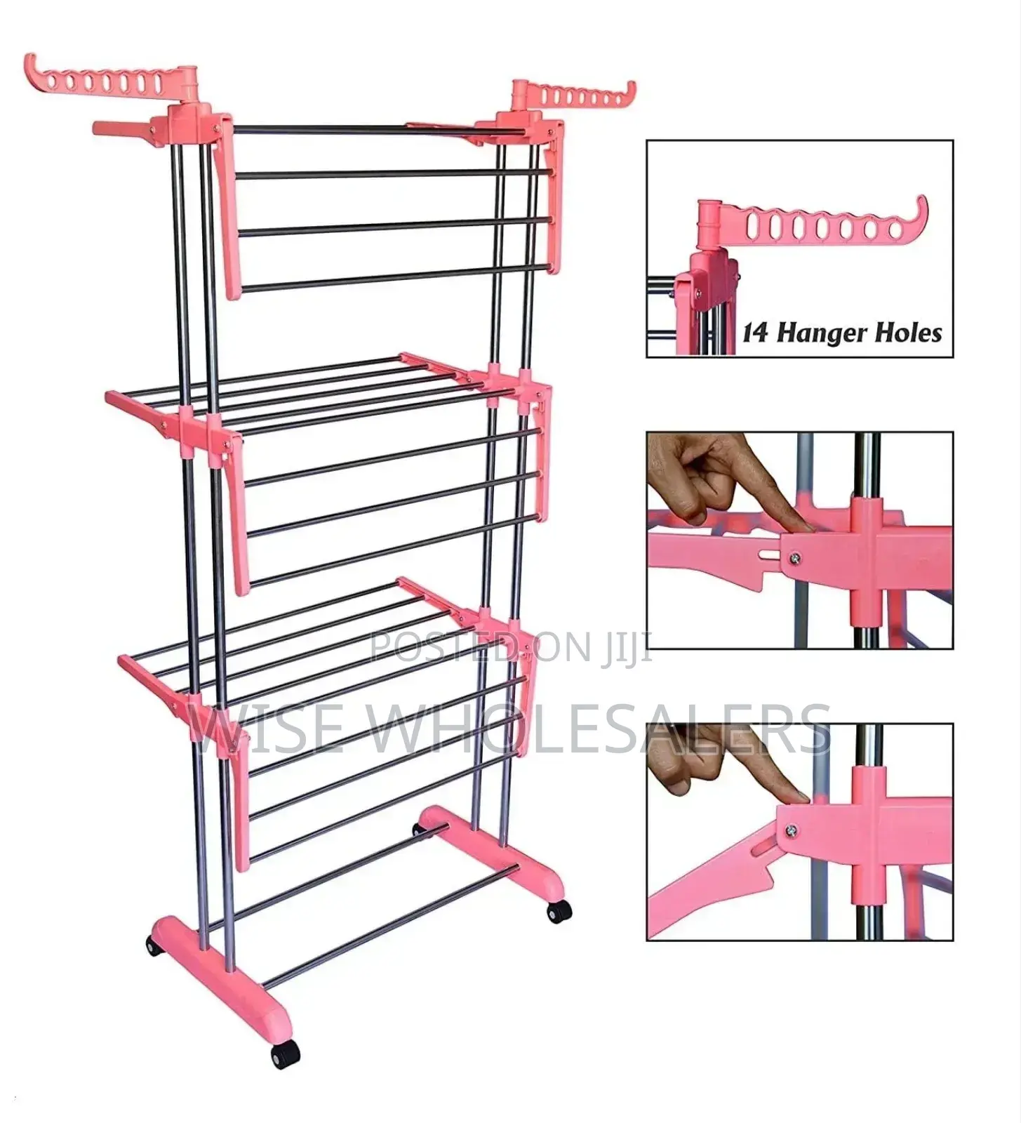 Three Layer Clothes Drying Rack Available.