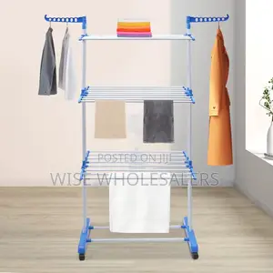 Three Layer Clothes Drying Rack Available.