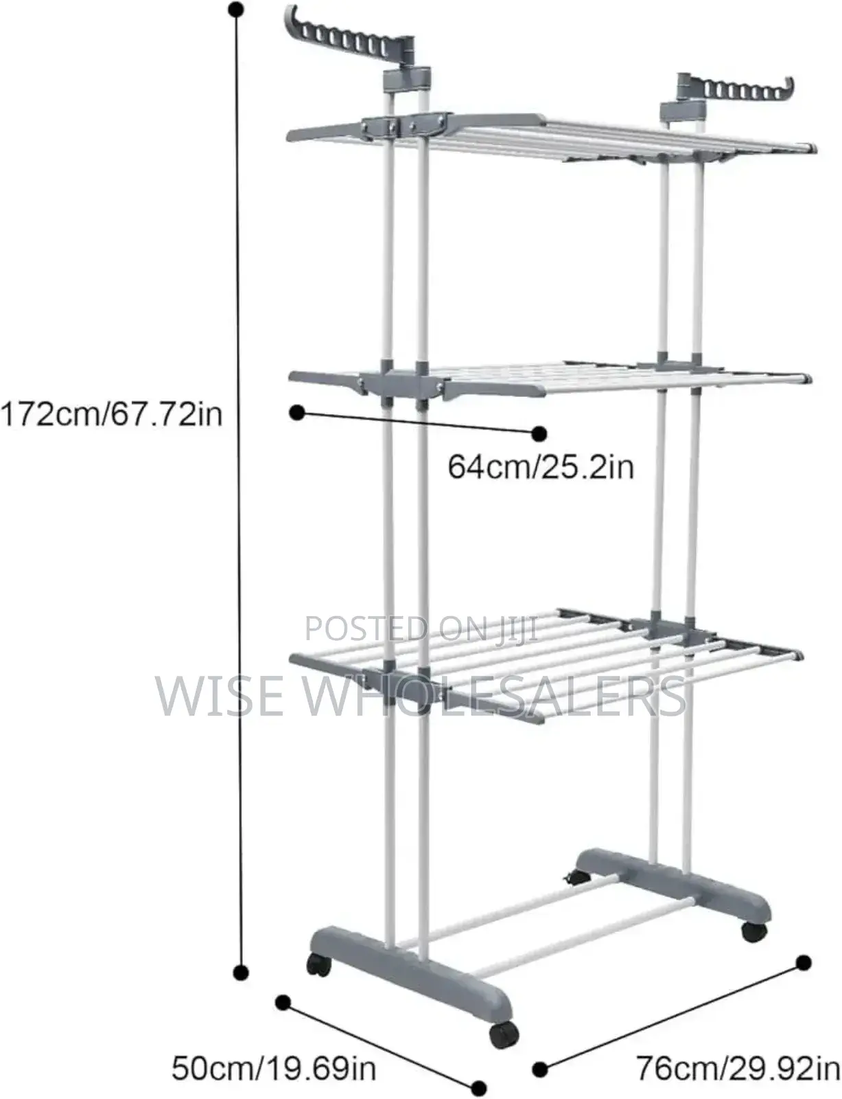 Three Layer Clothes Drying Rack Available.