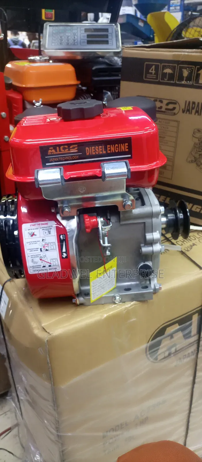 Approved Heavy Duty 8hp Aico Japan Diesel Engine