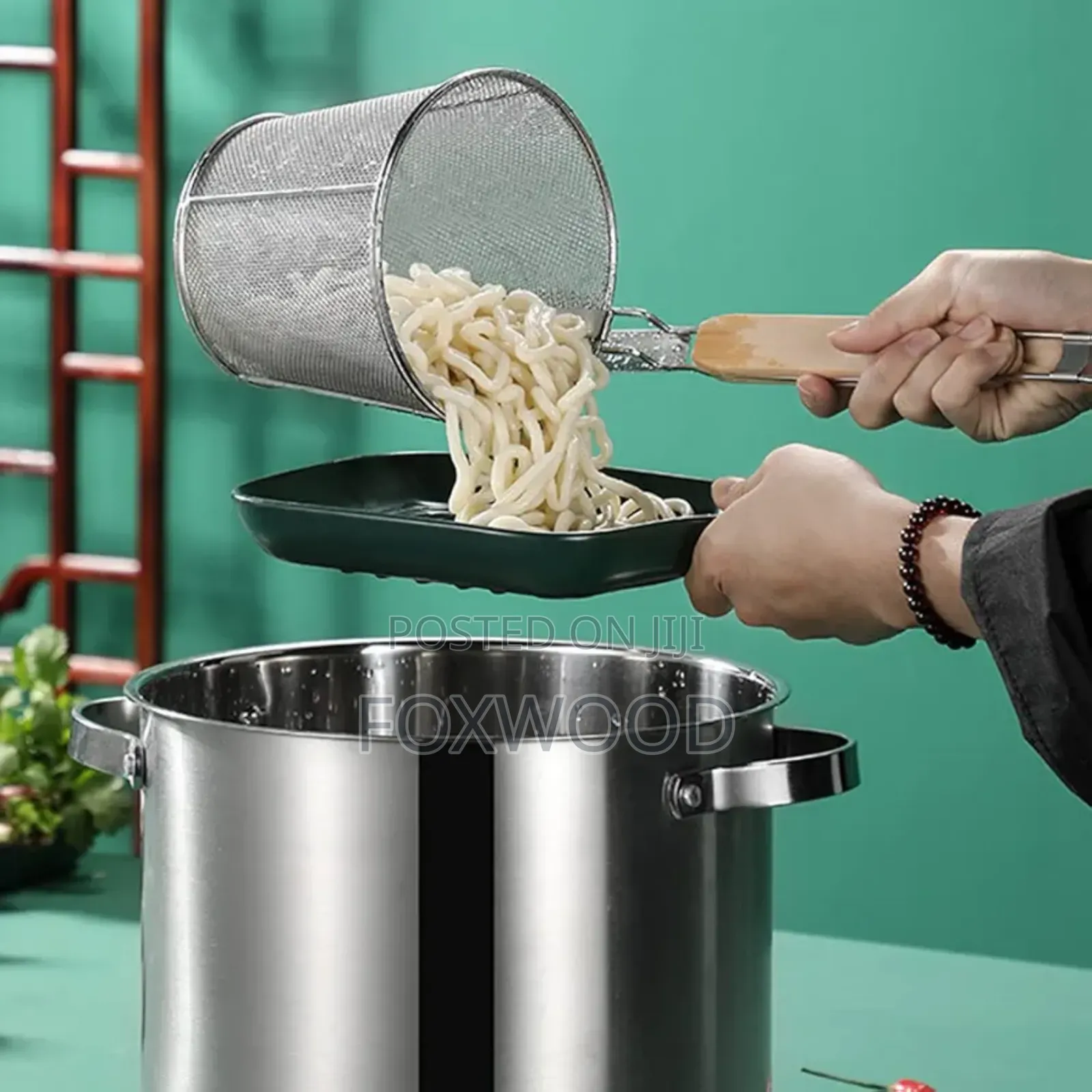 Stainless Steel Deep-Frying Basket With Handle