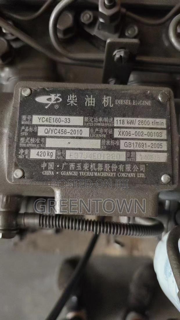 Used Yuchai Yc4e160-33 Diesel Engine 118kw (160hp) - thumbnail 2