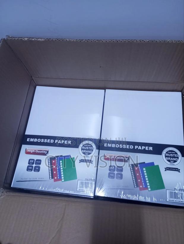 Embossed Paper A4 White and Coloured Available - thumbnail 3